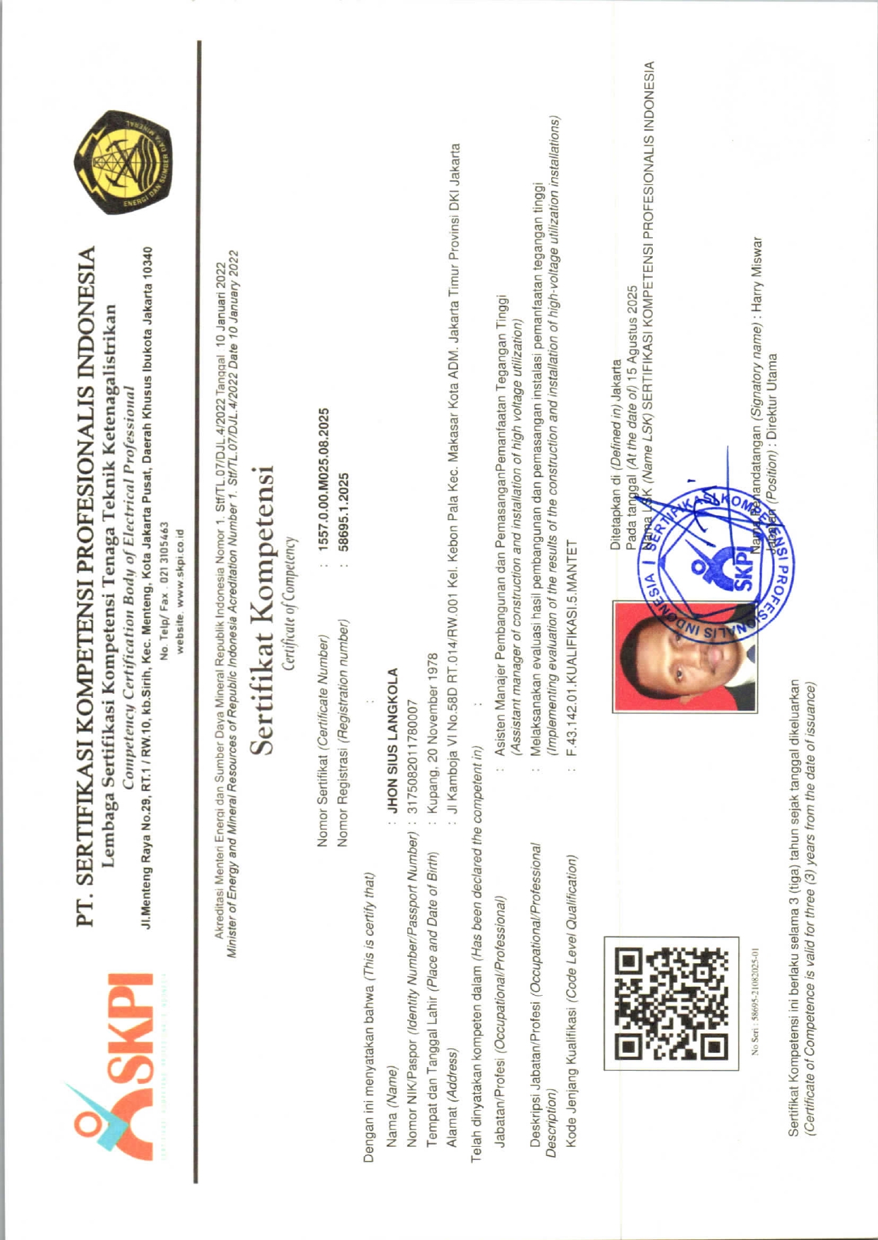 Sertifikat kompetensi