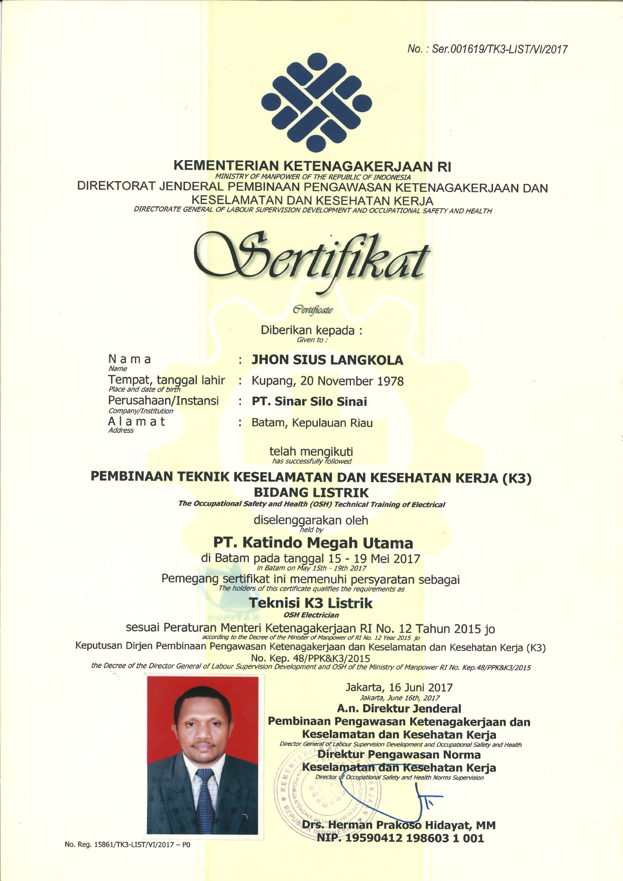 Sertifikat K3